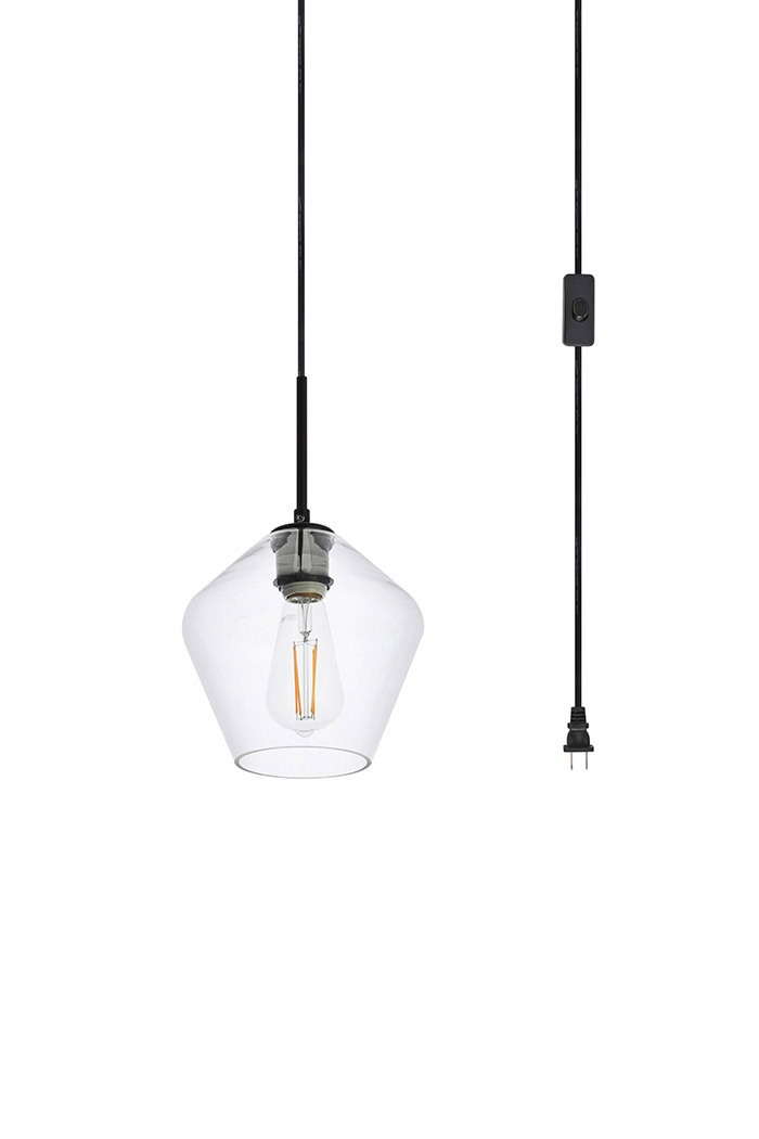 Elegant - Gene 1 Light Plug-In Pendant