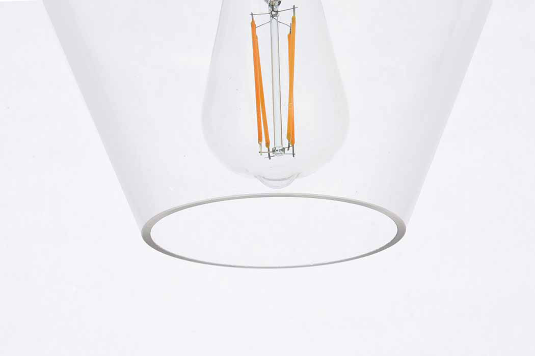 Elegant Gene 1 Light Plug-In Pendant - Black (LDPG2256BK)