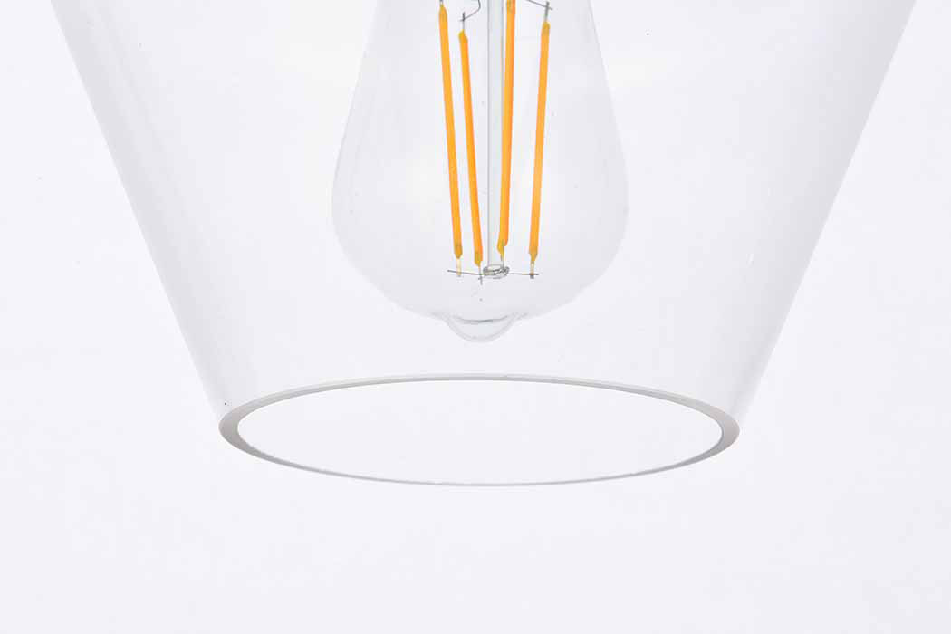 Elegant Gene 1 Light Plug-In Pendant - Brass (LDPG2256BR)