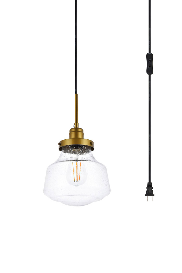 Elegant Lyle 1 Light Plug - Brass (LDPG6254BR)