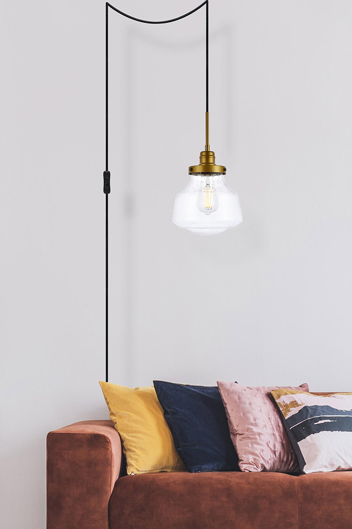 Elegant Lyle 1 Light Plug - Brass (LDPG6254BR)