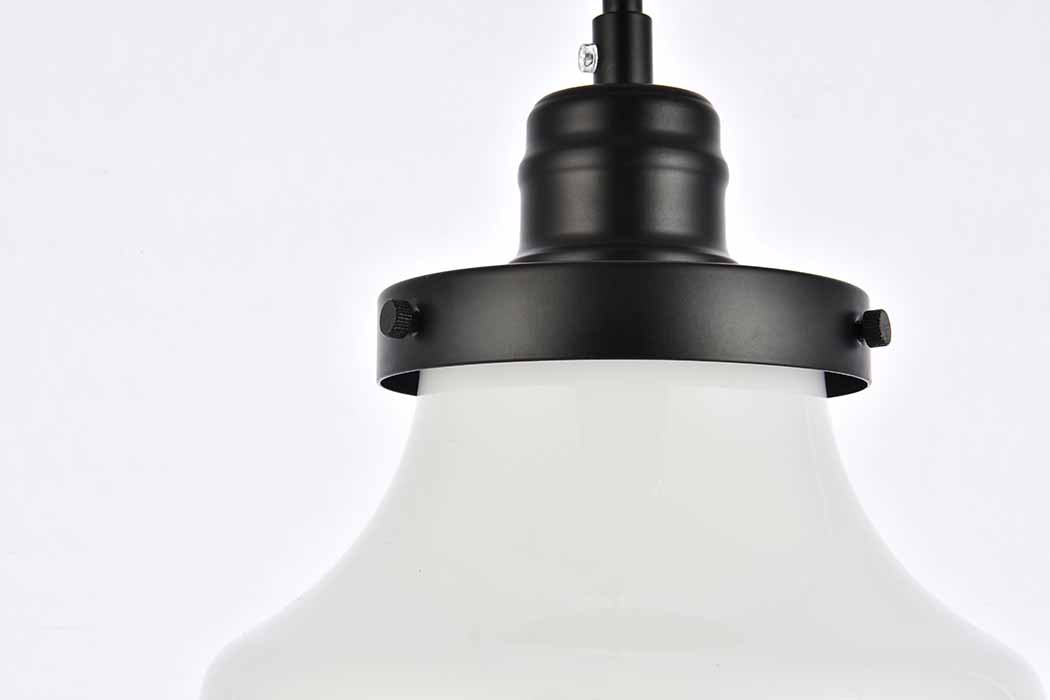 Elegant Lyle 1 Light Plug - Black/Glass Matte (LDPG6255BK)