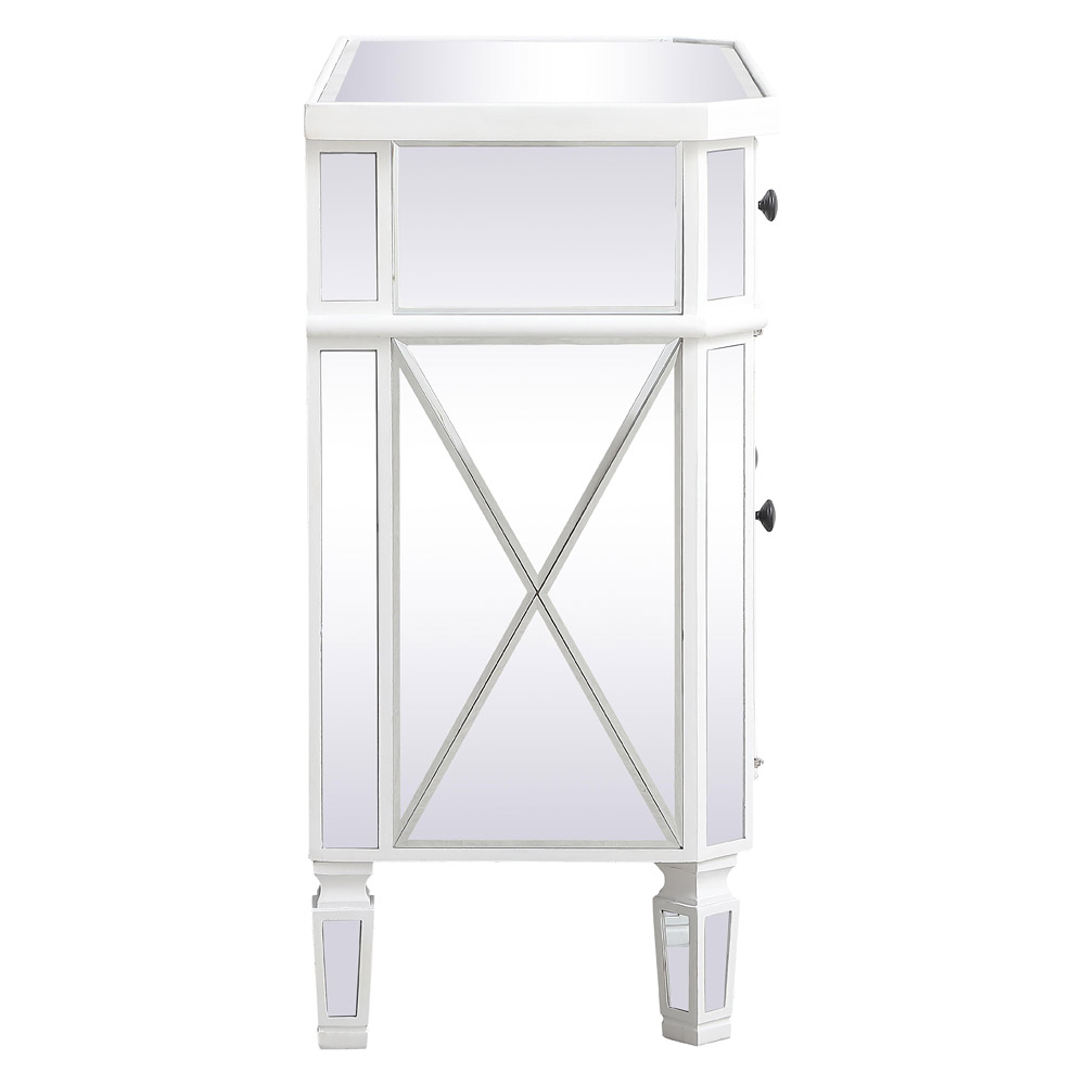 Elegant 32" Mirrored Cabinet - White (MF6-1002AW)