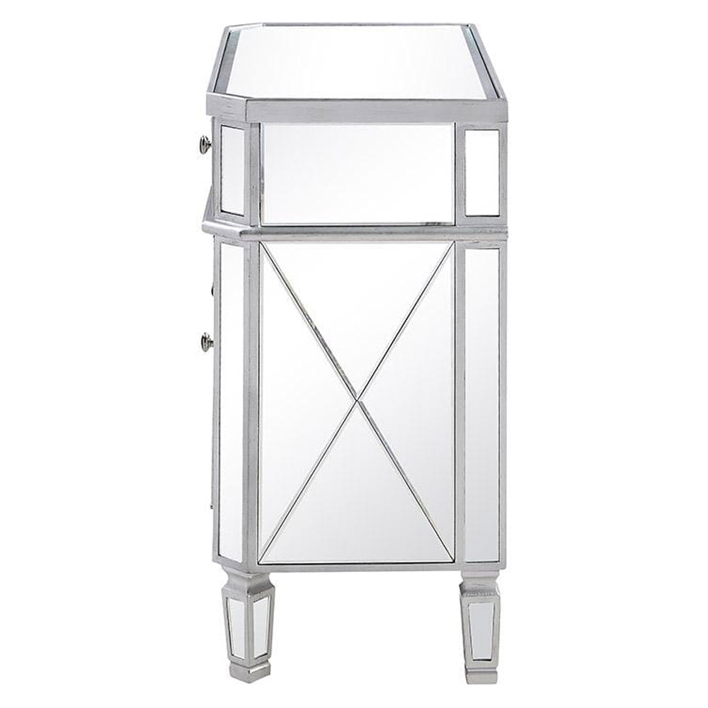 Elegant 32" Mirrored Cabinet - Silver (MF6-1002SC)