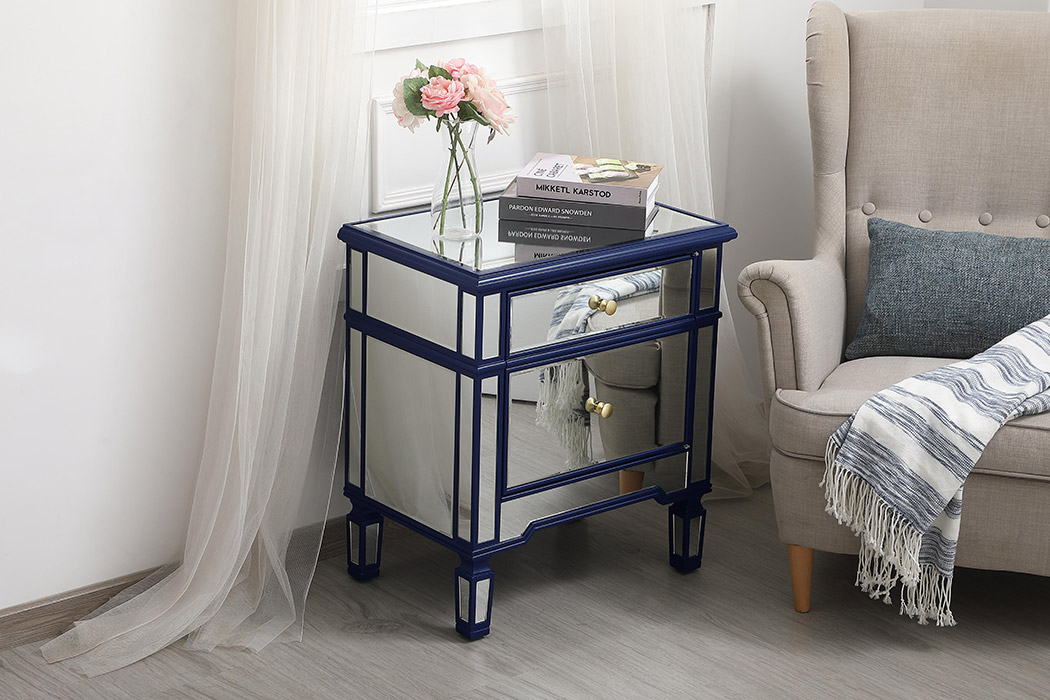 Elegant 1 Door Cabinet - Blue (MF6-1016BL)