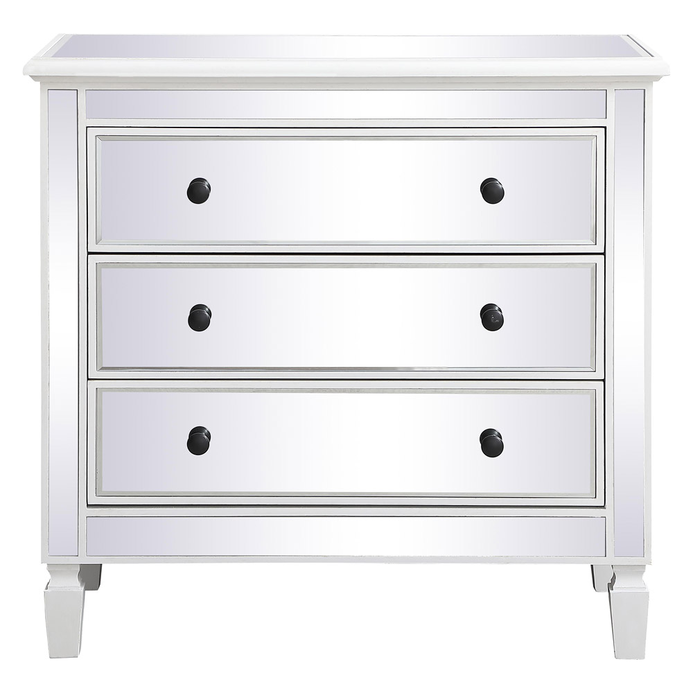 Elegant - Mirrored 3 Drawer Chest