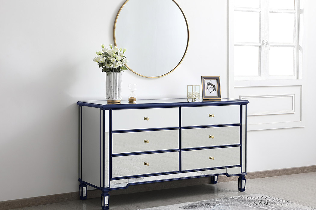 Elegant 6 Drawers Cabinet - Blue (MF6-1036BL)