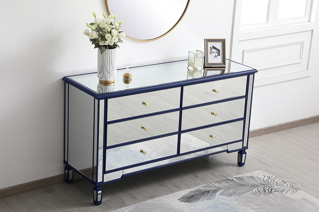 Elegant 6 Drawers Cabinet - Blue (MF6-1036BL)