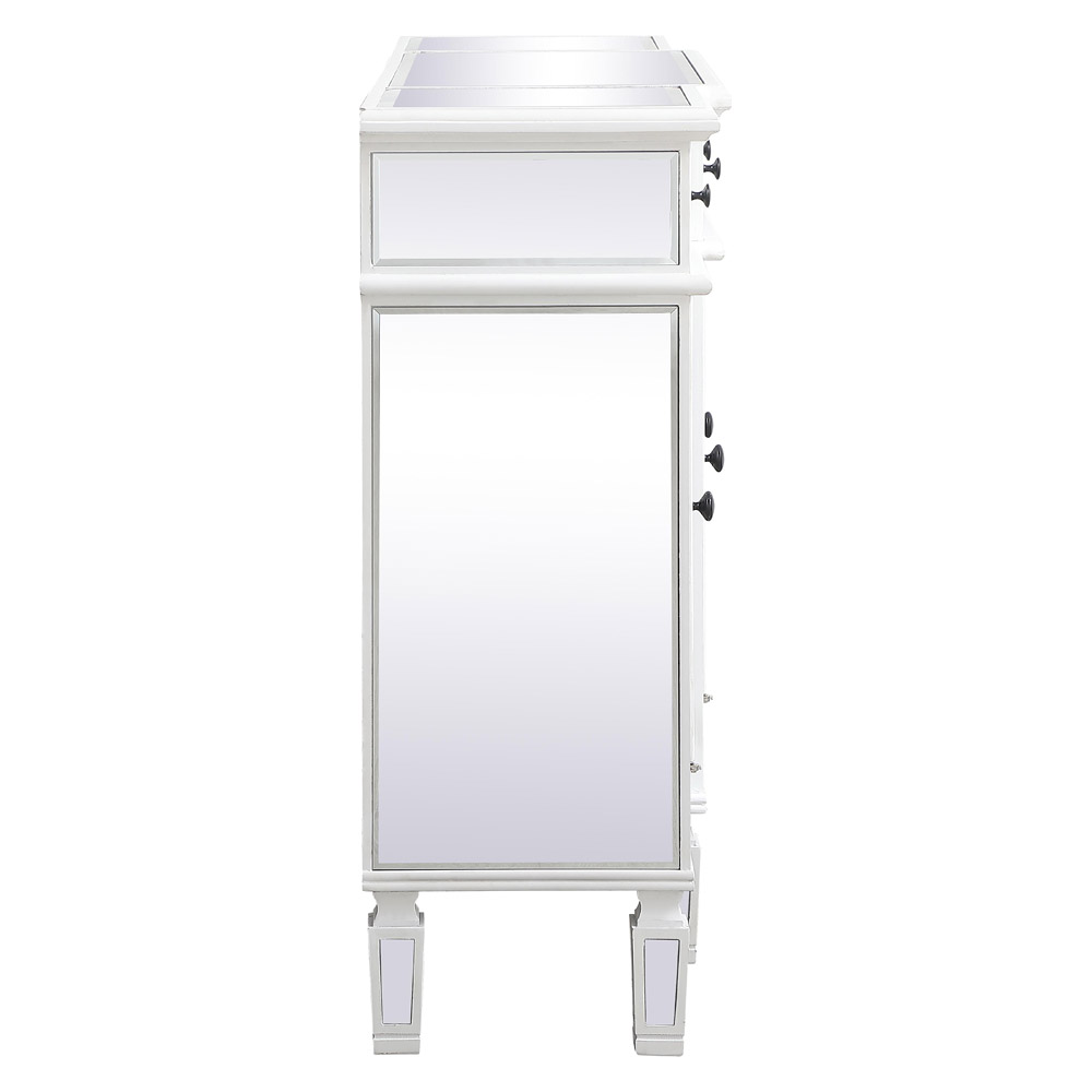 Elegant 3 Drawer 4 Door Cabinet - White (MF6-1111AW)