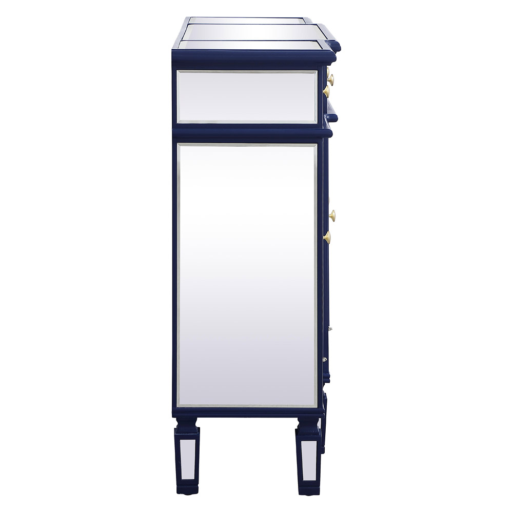 Elegant 3 Drawer 4 Door Cabinet - Blue (MF6-1111BL)