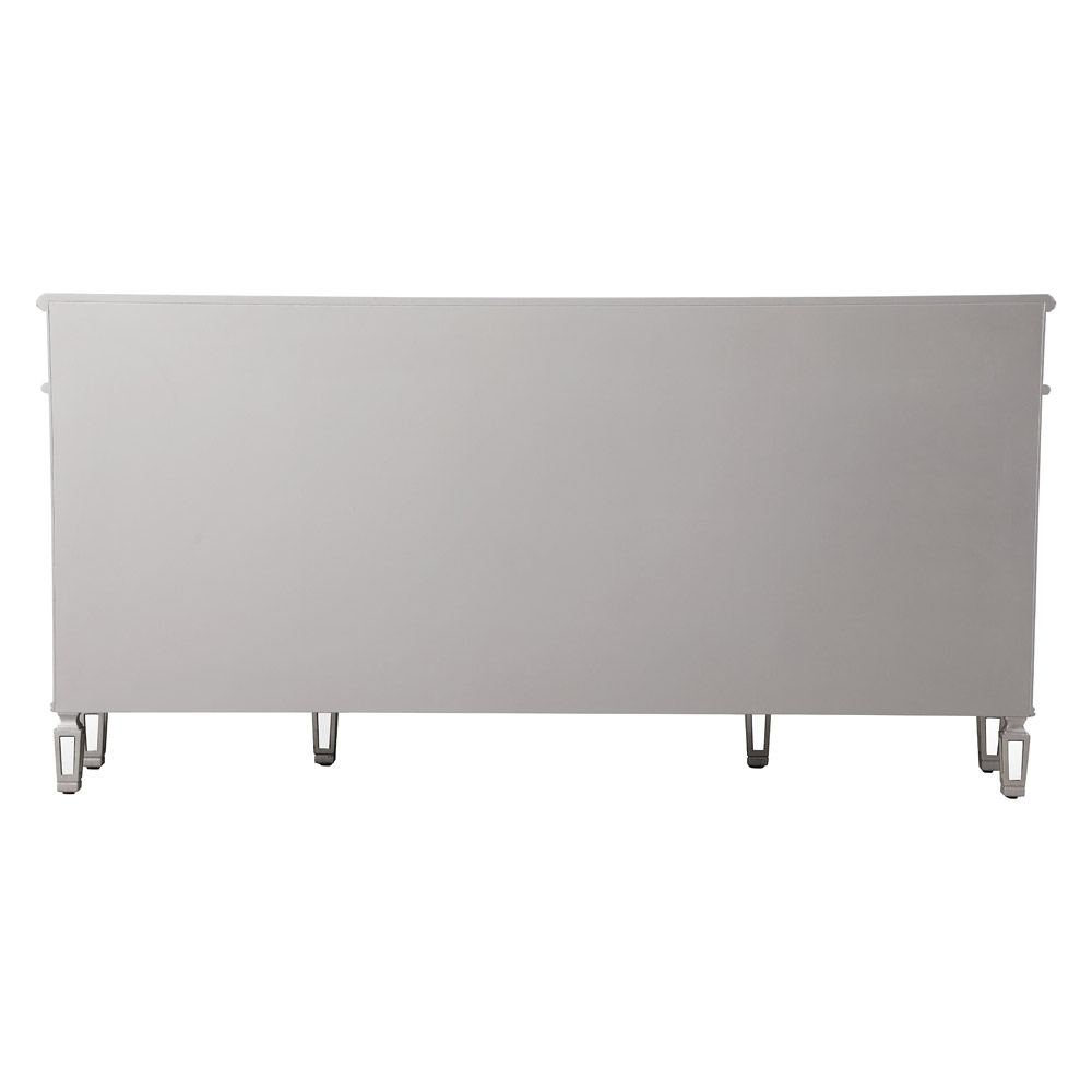 Elegant 72" Mirrored Credenza - Silver (MF6-2111SC)