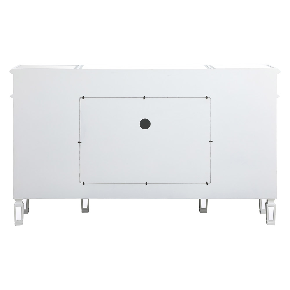 Elegant Contempo 60" Mirrored Credenza - White (MF61060AW)