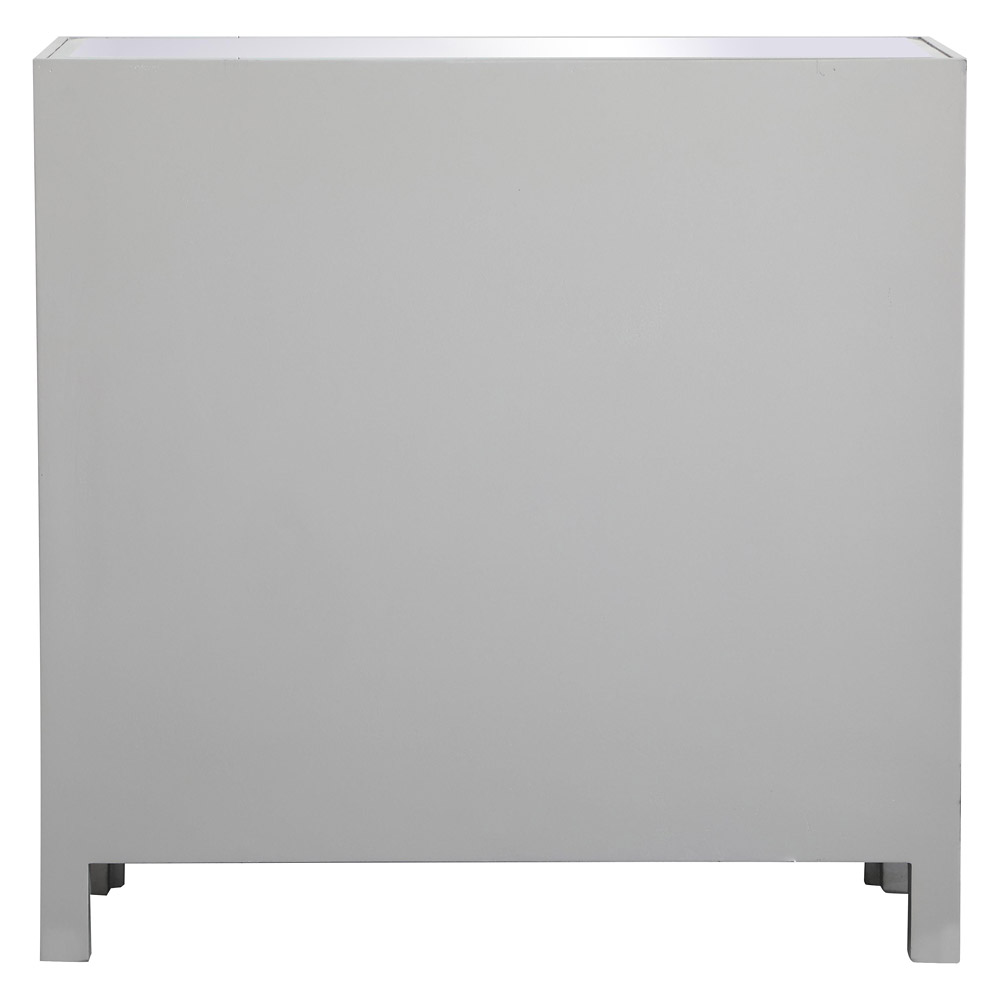 Elegant 29" Mirrored Cabinet - Silver (MF71034S)