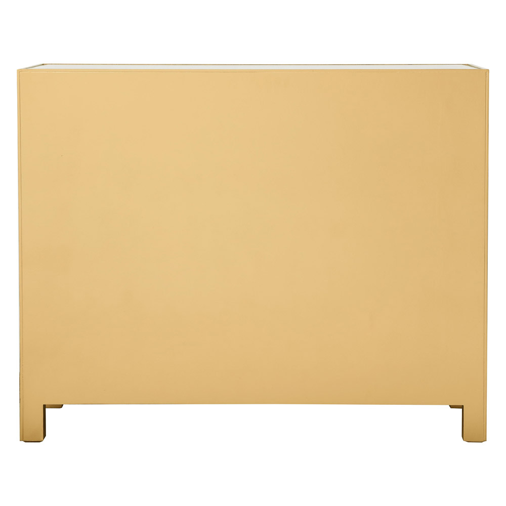 Elegant 3 Drawers 40" Chest - Gold (MF72019G)