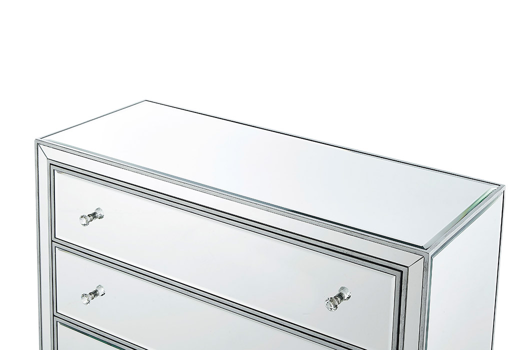 Elegant 3 Drawers 40" Chest - Silver (MF72019S)