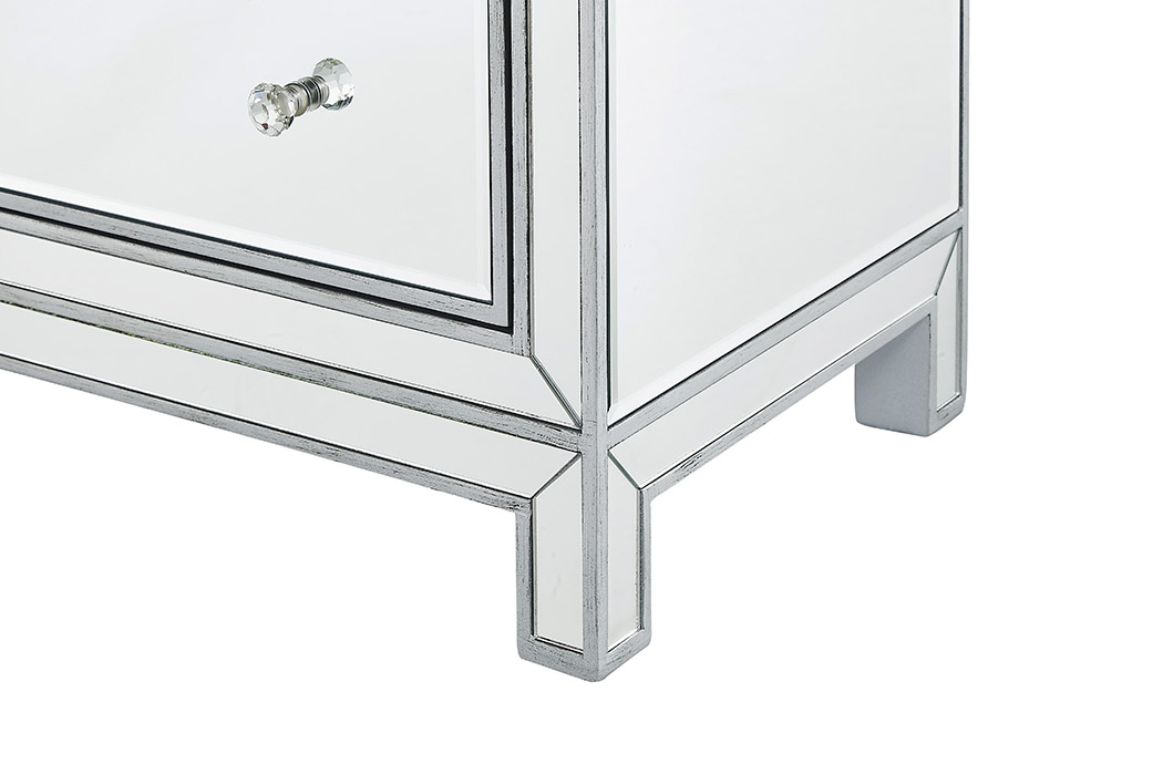 Elegant 3 Drawers 40" Chest - Silver (MF72019S)