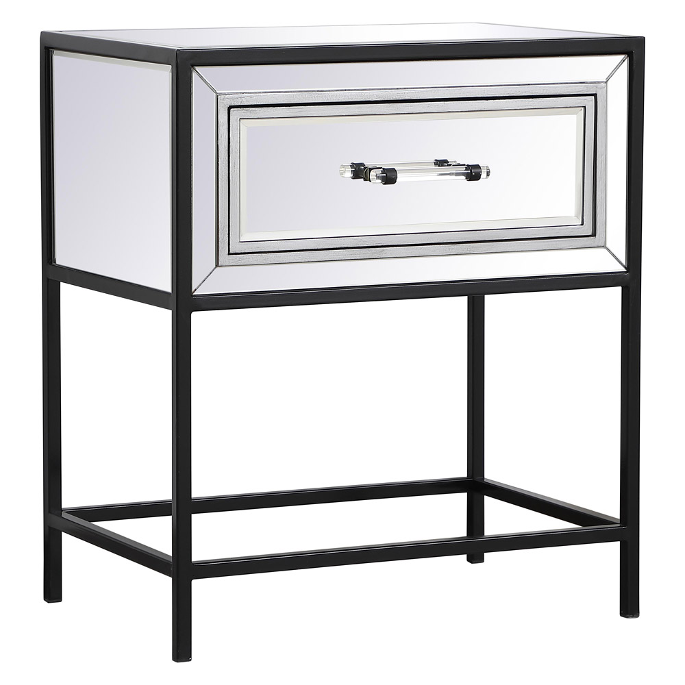 Elegant - Beau 24" x 21" End Table (MF73015BK)