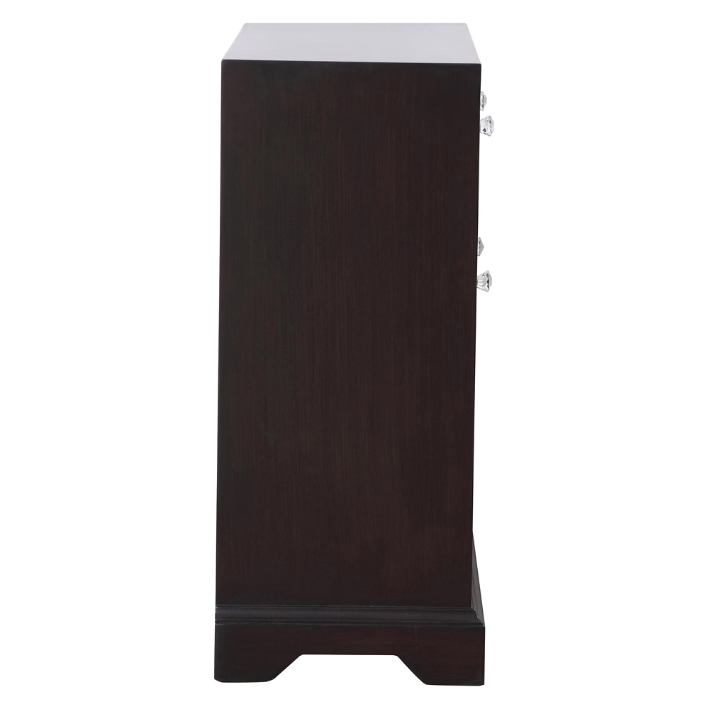 Elegant 32" Mirrored Cabinet - Dark Brown (MF81002DT)