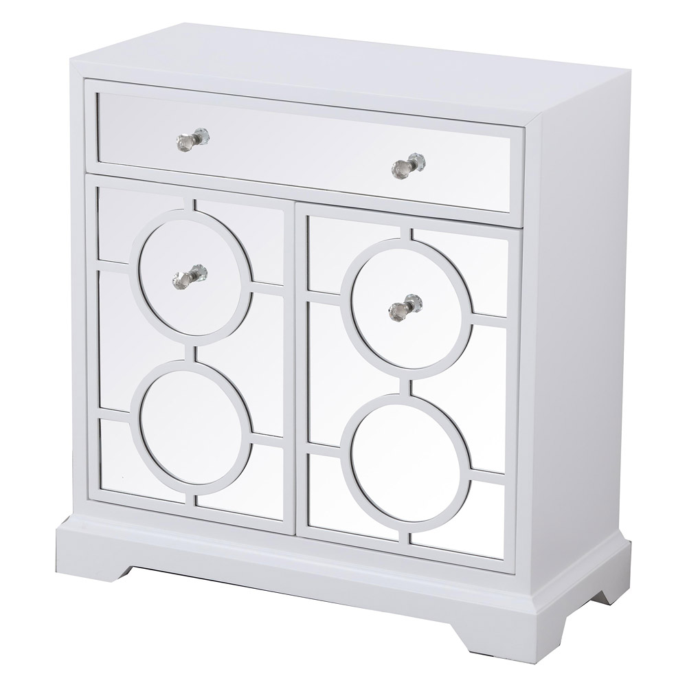 Elegant 32" Mirrored Cabinet - White (MF81002WH)