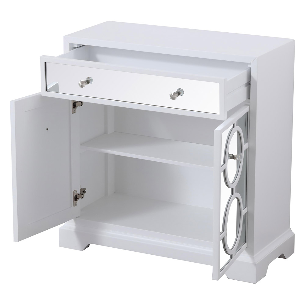 Elegant 32" Mirrored Cabinet - White (MF81002WH)