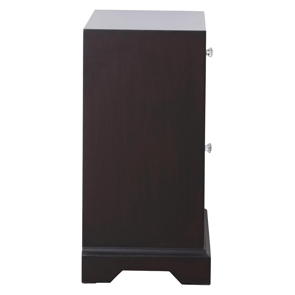 Elegant 24" Mirrored Cabinet - Dark Brown (MF81016DT)