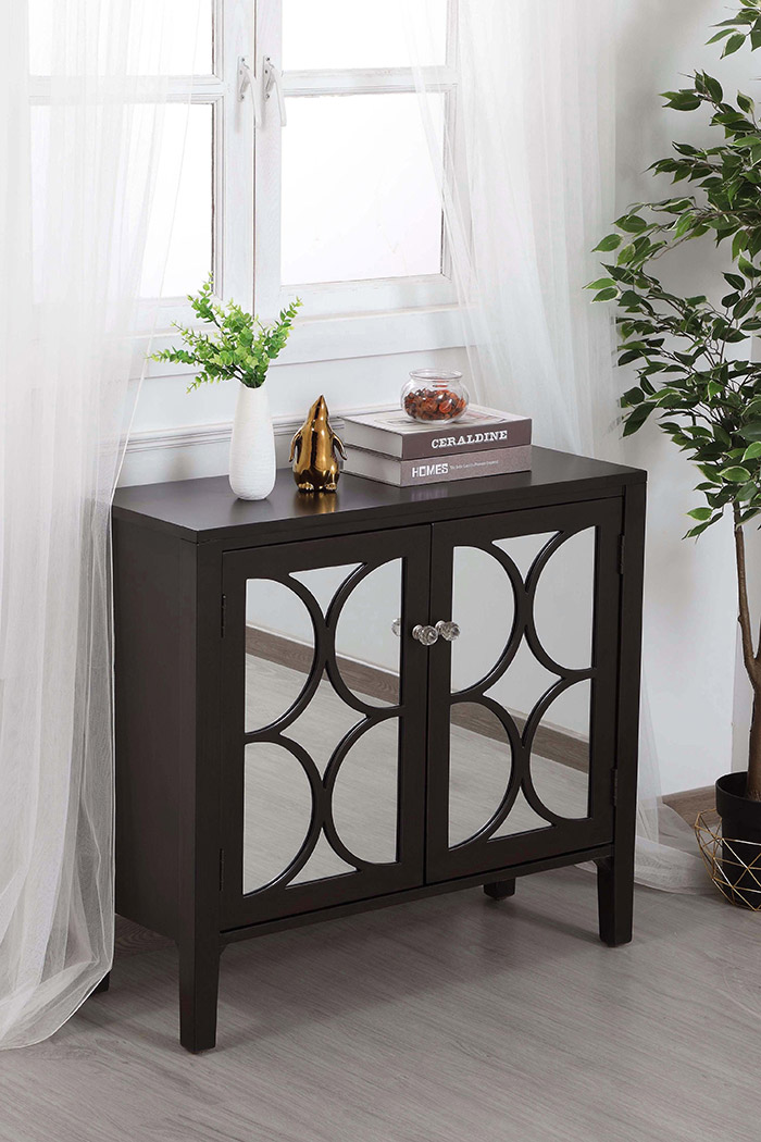 Elegant 36" Mirrored Cabinet - Dark Brown (MF82002DT)