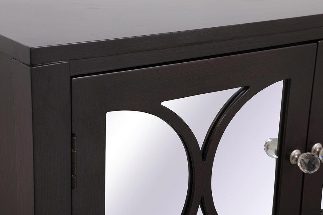 Elegant 36" Mirrored Cabinet - Dark Brown (MF82002DT)