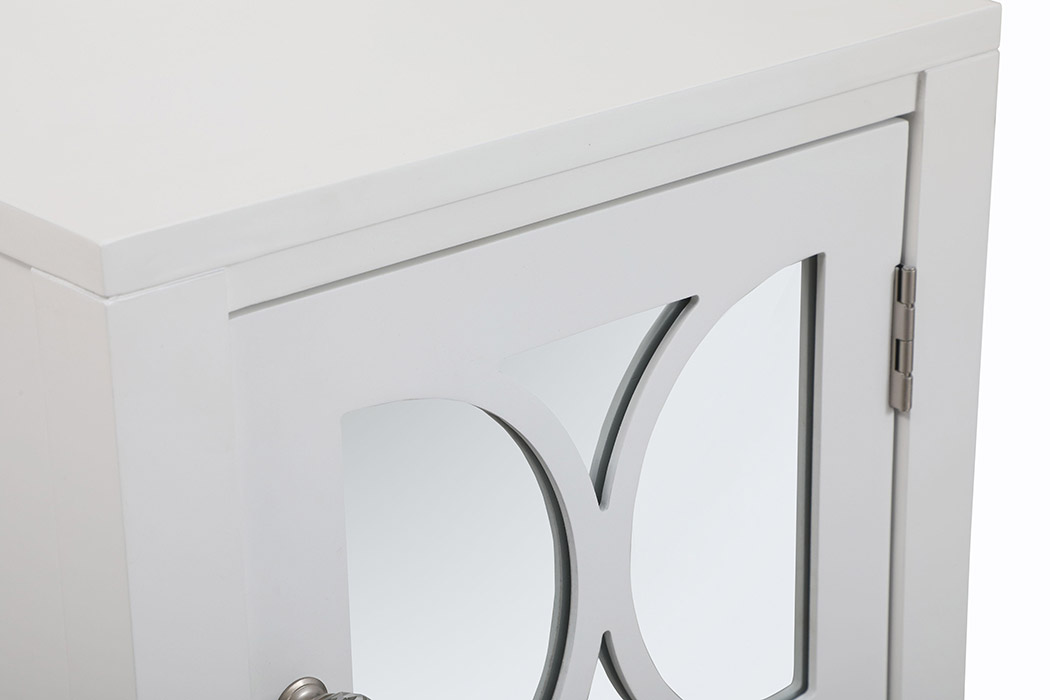 Elegant 18" Mirrored Cabinet - White (MF82035WH)