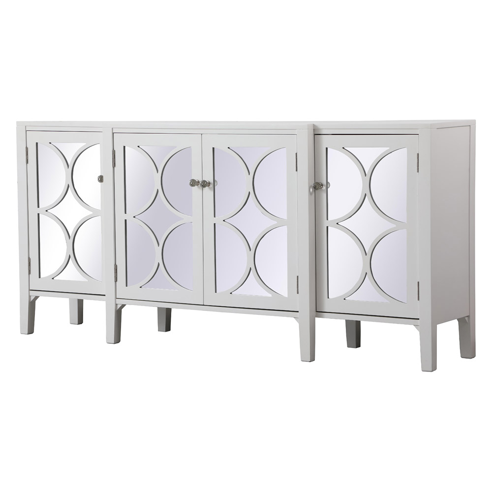 Elegant - 72" Mirrored Credenza (MF82111WH)