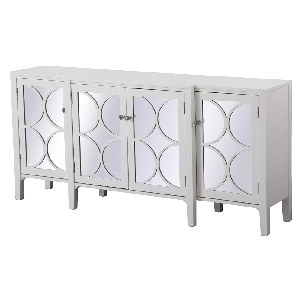 Elegant - 72" Mirrored Credenza (MF82111WH)