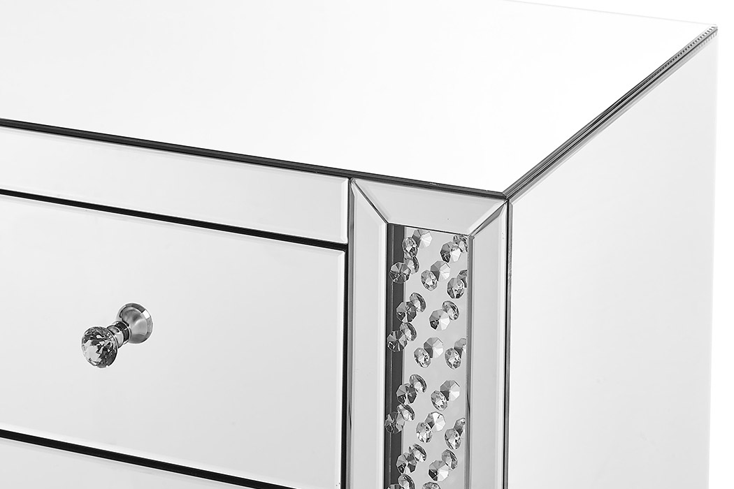 Elegant - 39.5" Crystal Five Drawers Cabinet (MF91007)