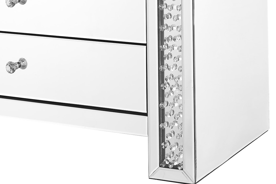 Elegant - 39.5" Crystal Five Drawers Cabinet (MF91007)