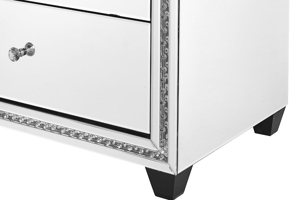 Elegant - 31.5" Crystal Five Drawers Cabinet (MF91013)