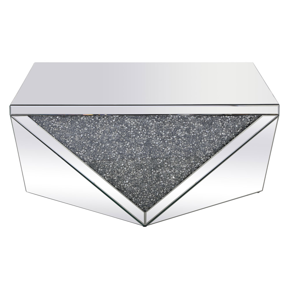 Elegant - 38" Square Crystal Coffee Table (MF92005)