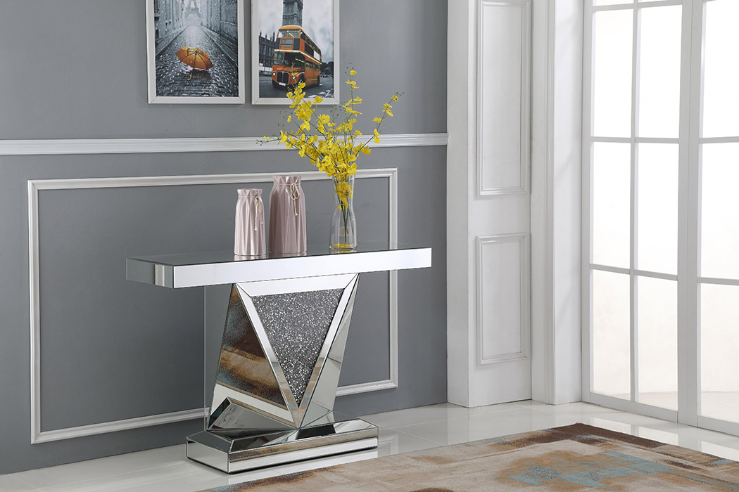 Elegant - 47" Rectangle Crystal Console Table (MF92009)