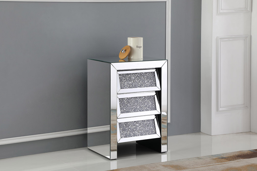 Elegant - 17.5" Crystal Bedside Table (MF92014)