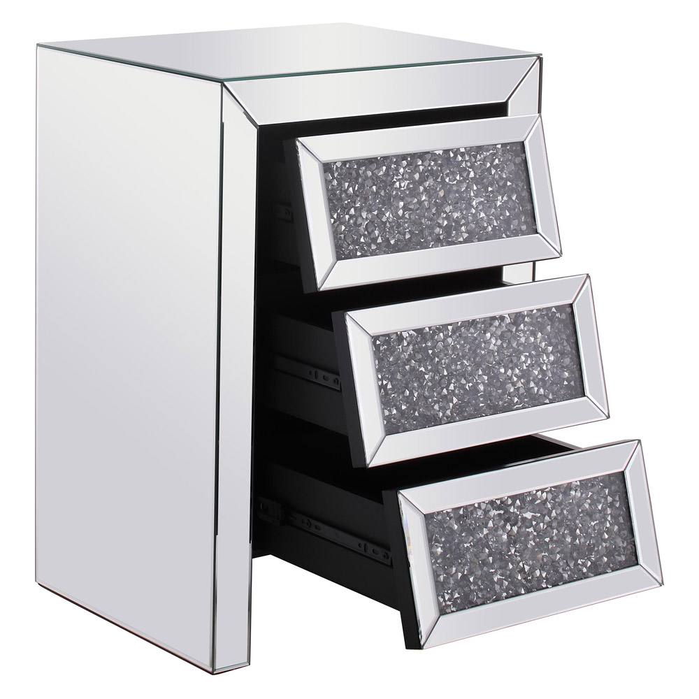 Elegant - 17.5" Crystal Bedside Table (MF92014)