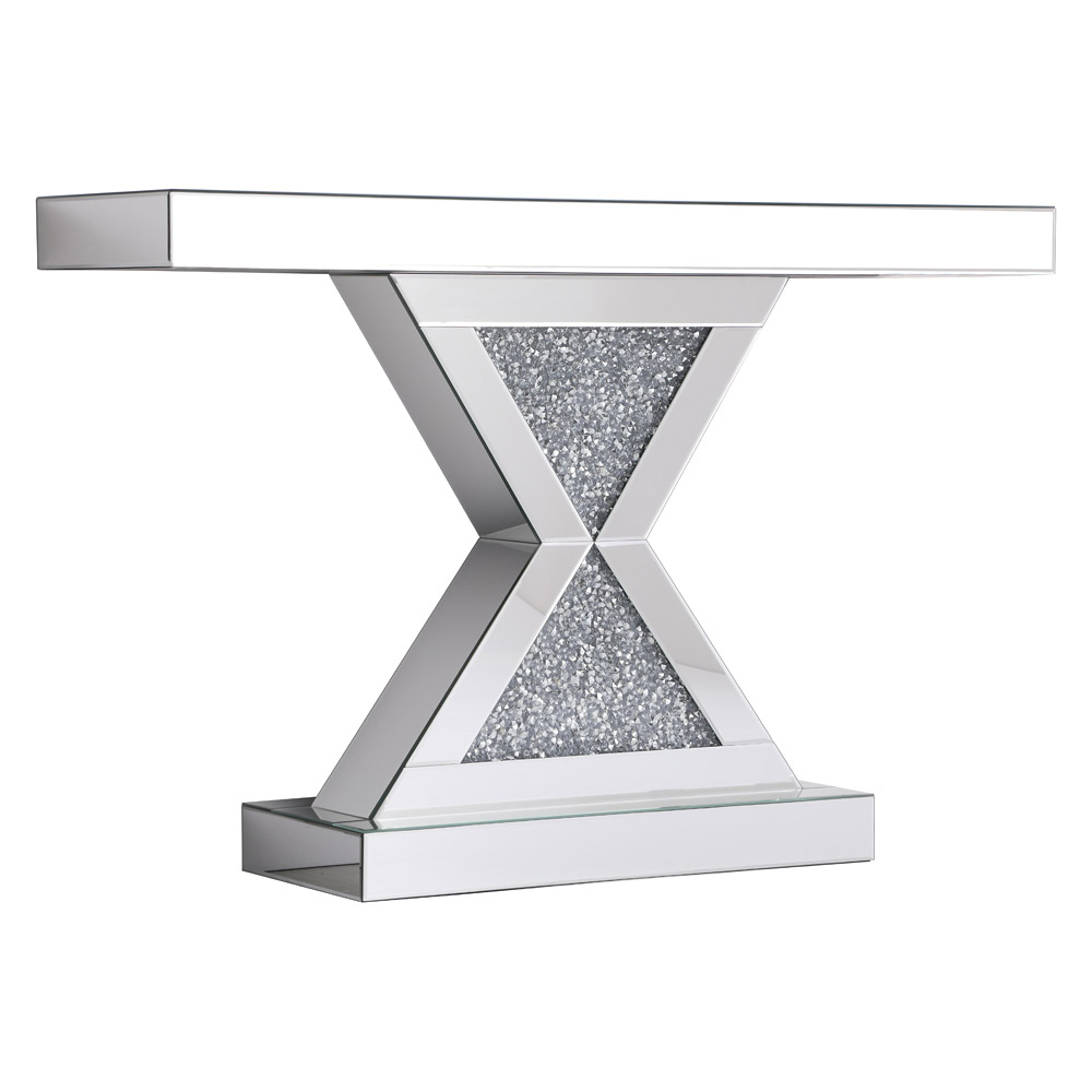 Elegant - 47" Crystal Mirrored Console Table (MF92034)