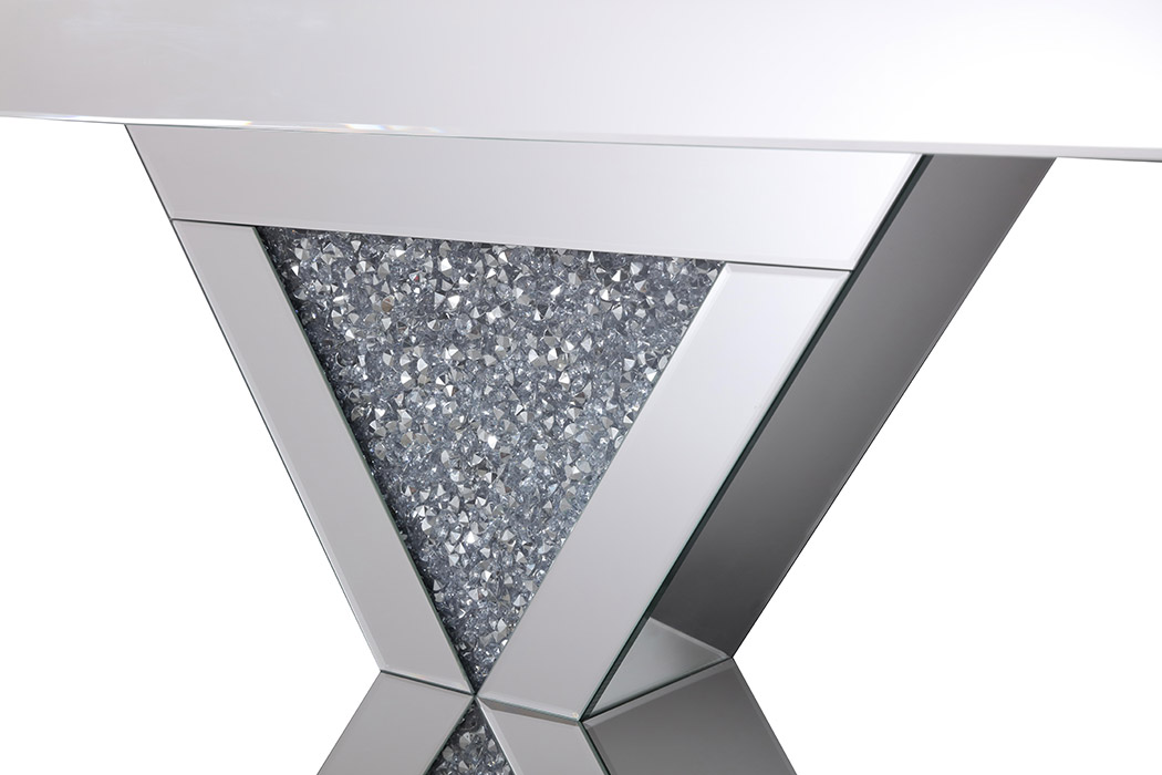 Elegant - 47" Crystal Mirrored Console Table (MF92034)