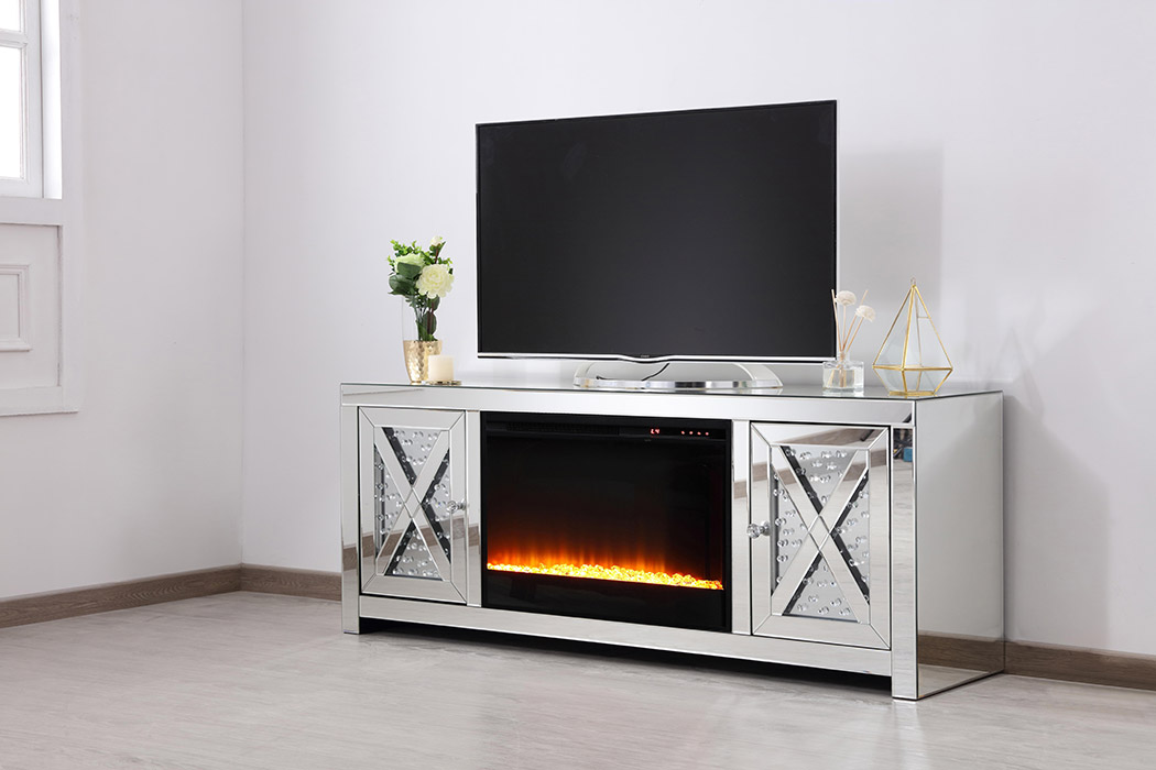 Elegant - Crystal Mirrored TV Stand (PNT-MF9904)