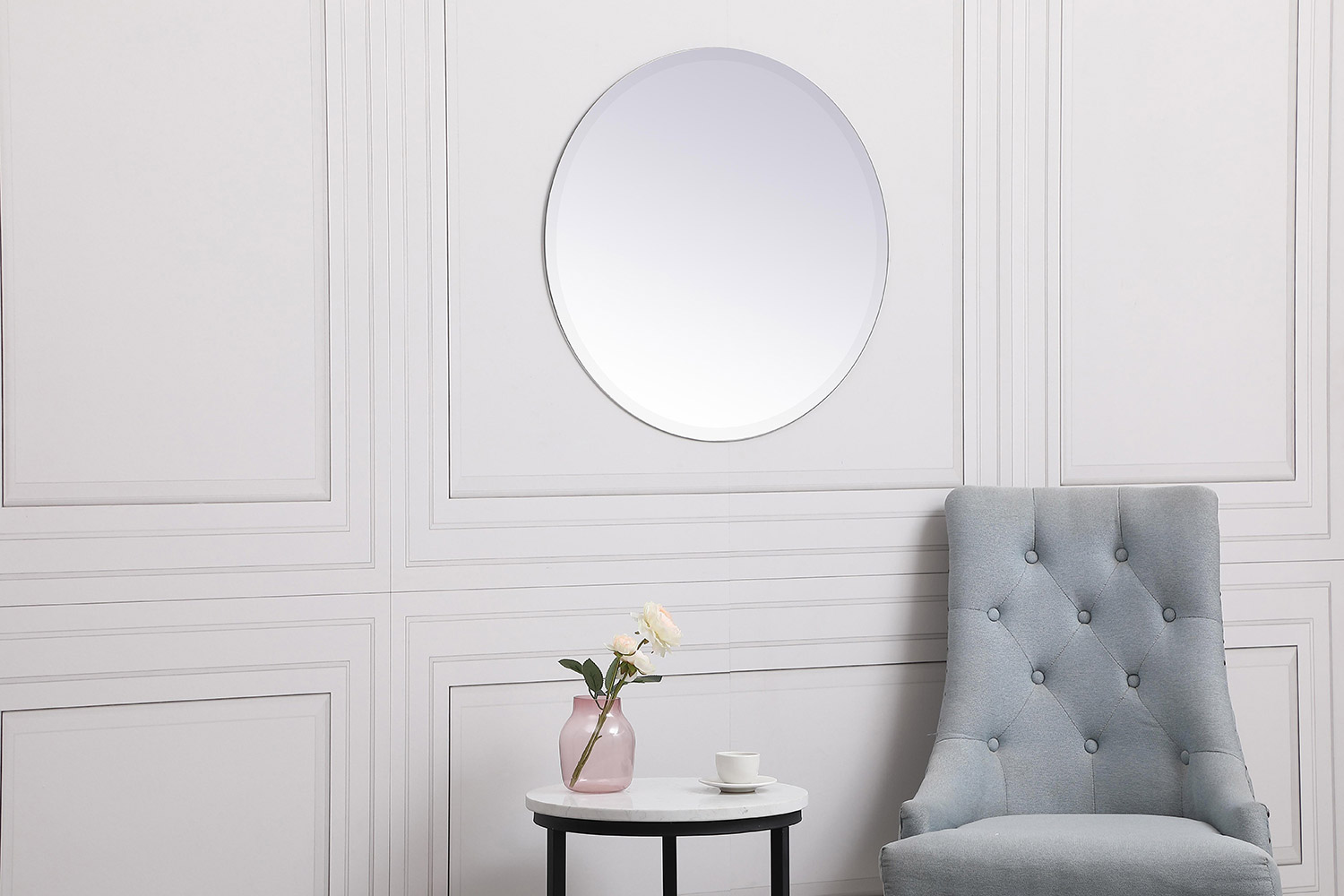 Elegant Wall Mirror - Clear, L 24" (MR401924)