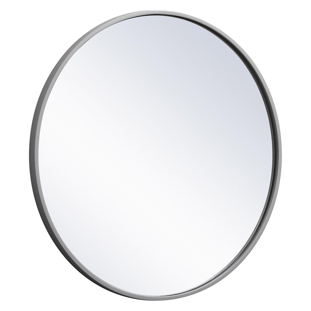 Elegant Wall Mirror - Gray, L 24" (MR4031GR)