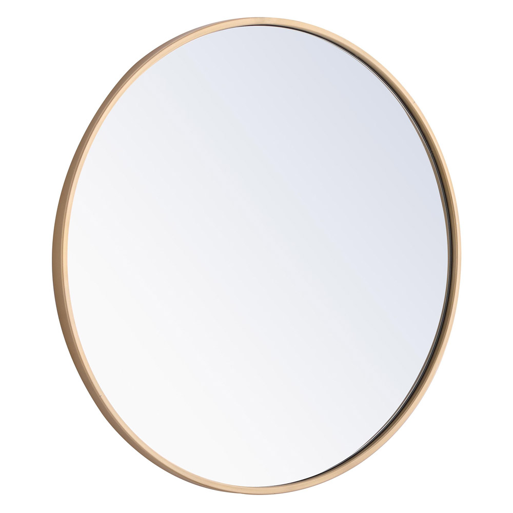 Elegant Wall Mirror - Brass, L 24" (MR4032BR)