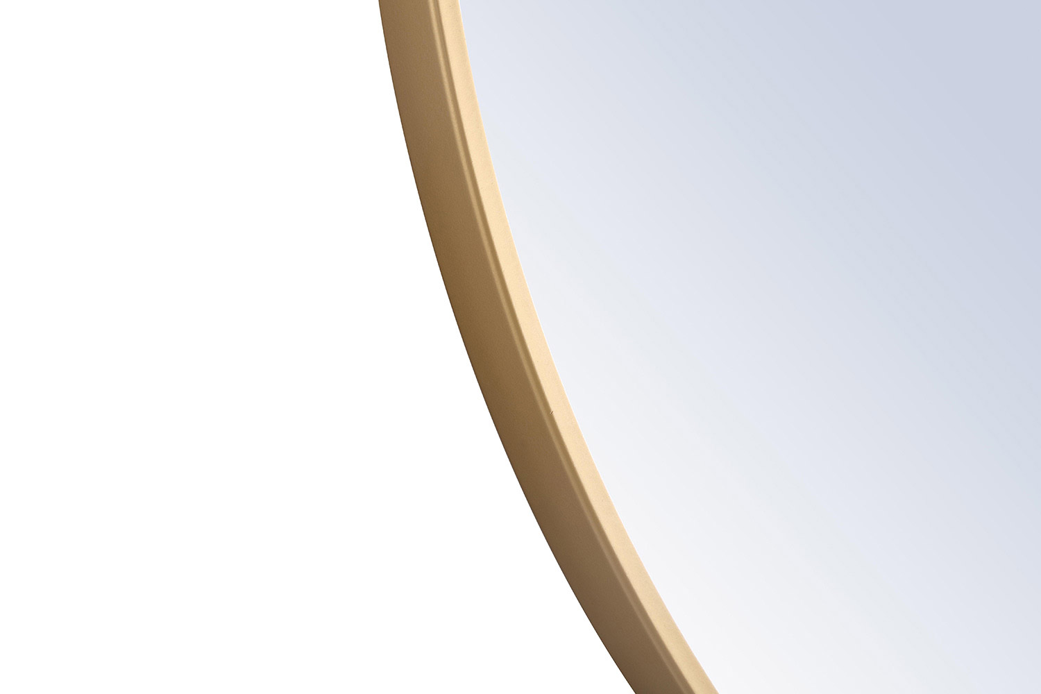 Elegant Wall Mirror - Brass, L 24" (MR4032BR)