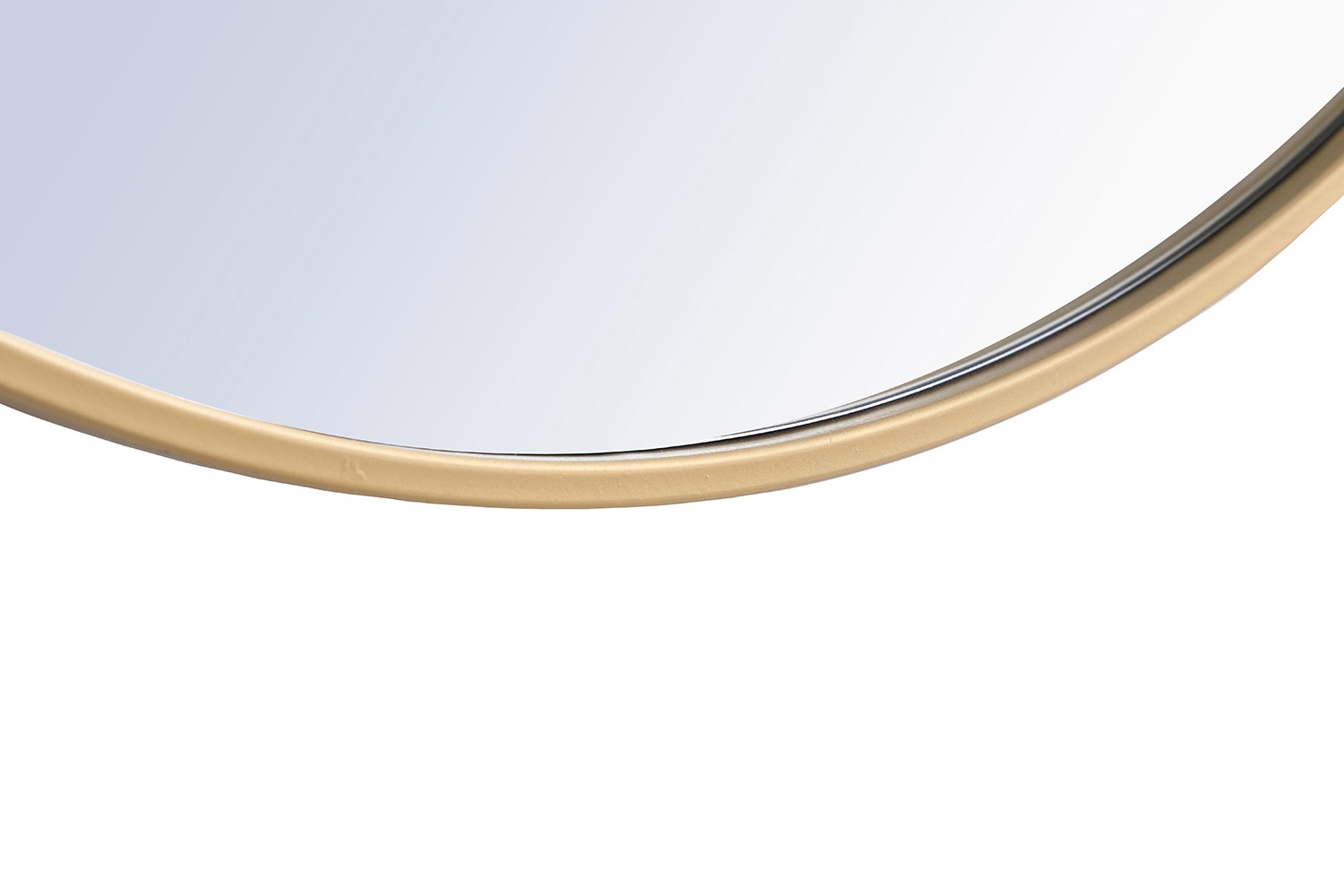 Elegant Wall Mirror - Brass, L 24" (MR4032BR)