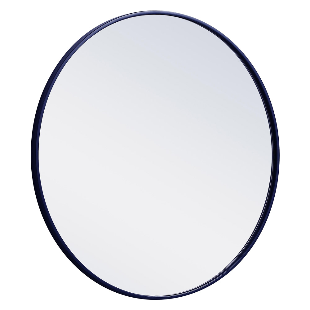 Elegant Wall Mirror - Blue, L 28" (MR4034BL)