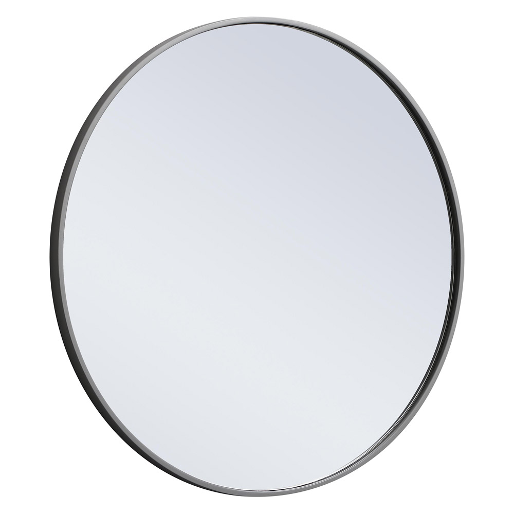 Elegant Wall Mirror - Gray, L 28" (MR4034GR)