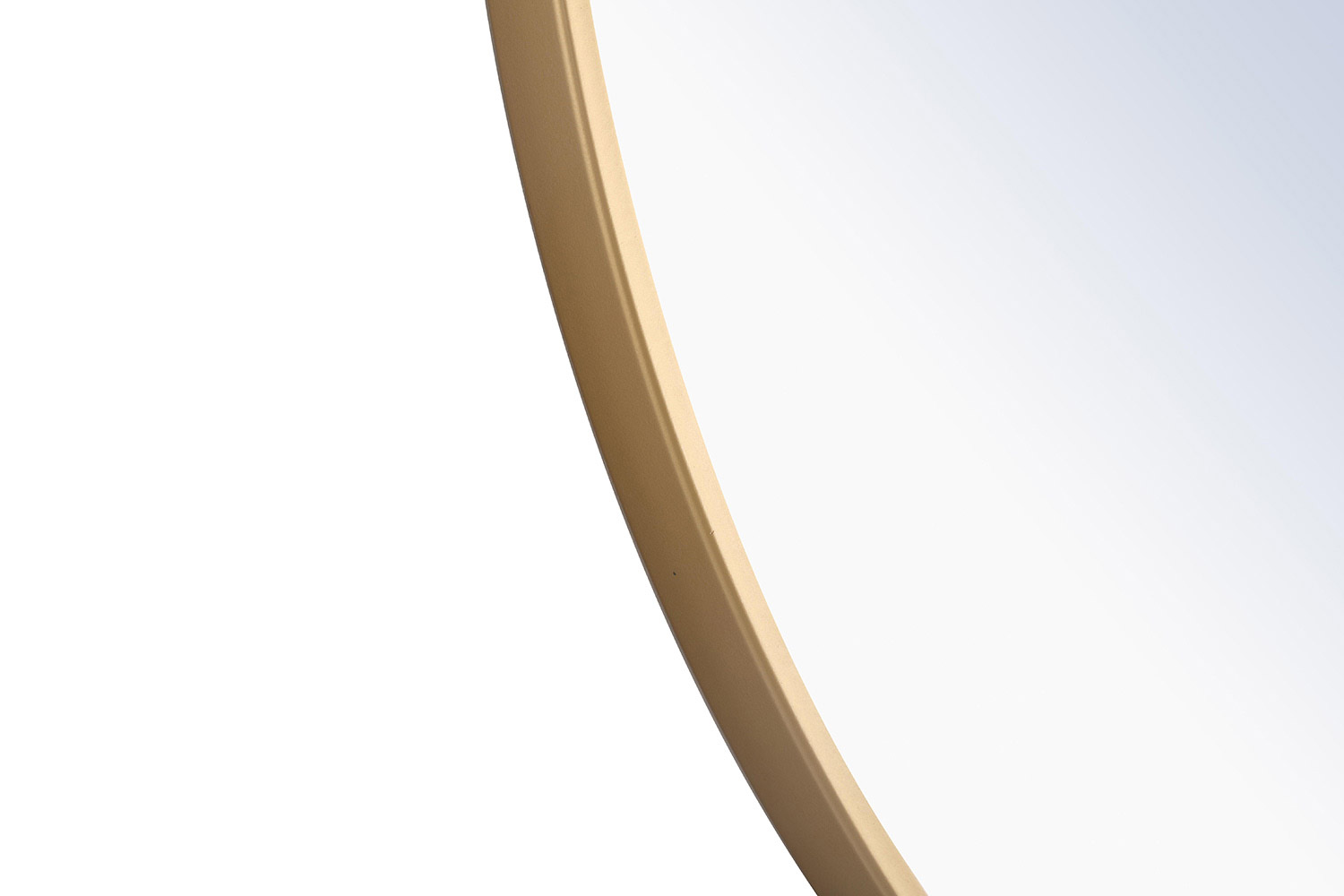 Elegant Wall Mirror - Brass, L 28" (MR4035BR)