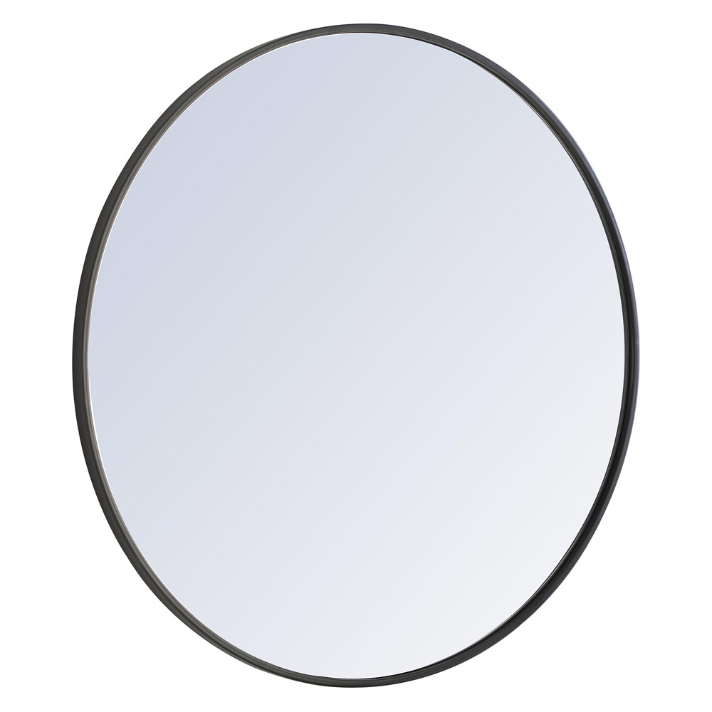 Elegant Wall Mirror - Black, L 32" (MR4037BK)