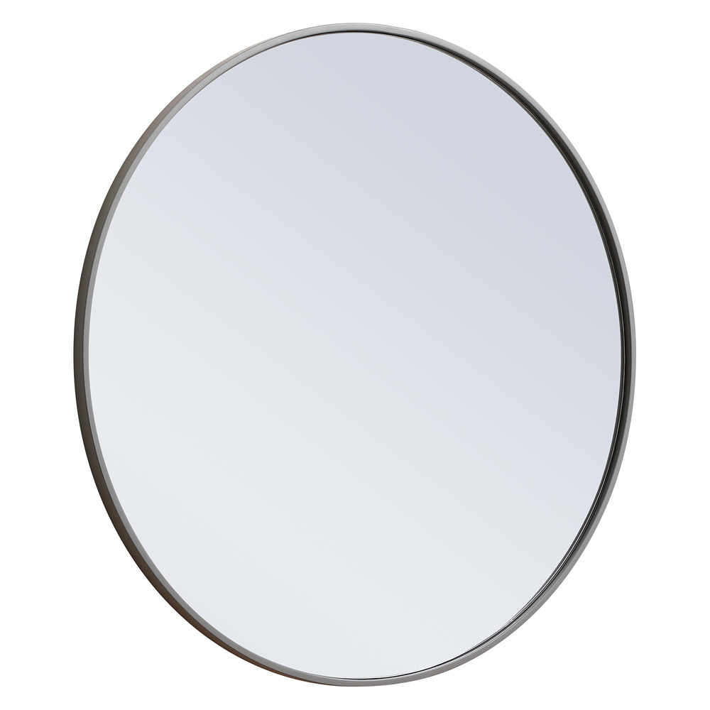 Elegant Wall Mirror - Gray, L 32" (MR4037GR)